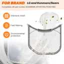 ADQ56656401 DLEX3700W DLE3400W DLE3500W Dryer Lint Filters replacement for LG kenmore by Beauicy-Positively reviewed for sturdiness with UPGRADED STAINLESS STEEL METAL SCREEN