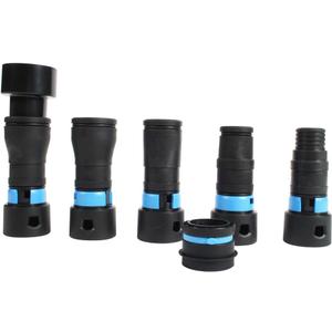 Quick Click Expanded Multi-Brand Power Tool Adapter Set for Dust Collection