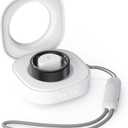 Smart Ring with Charge Box for Women Men Health Ring Sleep Heart Rate Blood Pressure Oxygen Tracking Step Counting Family Care Long Battery Life IP68 Compatible with iOS Android (Black, 8)