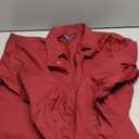 Alimens & Gentle Men's Dress Shirt Regular Fit Stretch Stain Shield Long Sleeve Solid Business Wedding Button Down Shirts, Burgundy