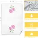 CIOJUNE Pink Hydrangea Floral Hand Towels for Bathroom Spa Gym, Rustic Kitchen Towels Hydrangea Botanical Dish Tea Towels for Kitchen Decor, 16x24 Inch Set of 2