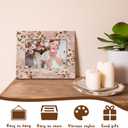 WHCHJ Trendy Pink Leopard 5x7 Picture Frame, Cheetah Room Print decor, Preppy Cheetah Photo Frame, Funky Girly Y2k Aesthetic Wood Frames for Wall or Tabletop Display