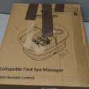 Medical king Foot Spa with Heat and Massage and Jets Includes A Remote Control A Pumice Stone Collapsible Massager with Bubbles and Vibration