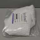 Lecloud Bessie White Curtains 63 Inch Length 2 Panels, Light Filtering Curtains for Bedroom, Faux Linen Textured Window Drapes with Rod Pocket, Window Treatments for Living Room, Each 40 W x 63 L