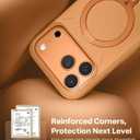 TORRAS Ostand Q3 Silicone for iPhone 17 Pro Max Case, Fit for MagSafe, 360 Spin Ring Stand, Liquid Silicone Cozy Vibrant Grip, Camera Control, Protective Case for iPhone 17 Pro Max, Pastel Orange