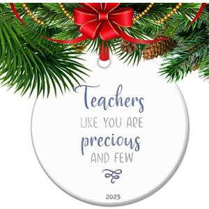 2 x Teachers Like You are Precious and Few - Teacher Appreciation Gifts, Teacher Memory Ceramic Keepsake Gift (C15)
