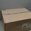 ACCUMTEK Striped Dusty Pink Bathroom Rug Mat Set 2 piece 24"x17"+48"x20" Ultra Soft, Non Slip Chenille Bath Rugs, Absorbent Plush Shaggy Bath Mats for Bathroom, Bedroom, Kitchen, Shower, Tub