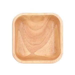for Rubber Wood, Salad Bowl Handcrafted, Simple Stylish Square Bowl, for Party Family Gathering, Durable Wood Tableware, Kitchen Serving Bowl, Decorative Dining   (10x12"x4Diameter)