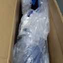 VINGLI Pool Vacuum Cleaner Automatic Sweeper Swimming Pool Creepy Crawler Vacuum with 33FT Hoses (Navy Blue&White)