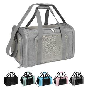 Top tasta Dog Cat Carrier Pet Carriers for Small Medium Large Cats Dogs Carrier Soft Sided Small Puppy Dog Carrier Portable Foldable Airline Approved Dog Cat Travel Carrier Grey Large, Size: 20.0"L x 13.0"W x 13.0"H