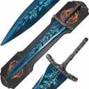 Dark Moon Greatsword Elden Ring's Merch Full Metal 48" Cosplay Knight Weapons Moonlight Swords for Adults Blue