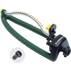 Melnor 65050-AMZ Oscillating Sprinkler with 15 Precision Nozzles and QuickConnect Product Adapter