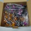 Purple and Orange Christmas Lights, 25FT 27 Count Christmas G40 LED String Lights, Indoor Decoration Lights for Outdoor Patio Home Party Garden Yard-Black Wire (25Feet)