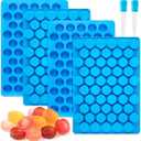 JOERSH Round Candy Molds Silicone Molds for Hard Candy, Gummy, Caramels, Chocolate, Ganache, Ice Cubes, 220 Cavity