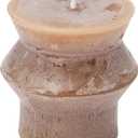 Creative Co-Op Unscented Totem Pillar, Cappuccino Candles, 3" L x 3" W x 3" H, Brown