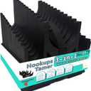 RV Full Hookups Tamer | 3-in-1 RV Sewer Hose Support plus Water Hose and Power Cord Cradles | Patent Pending design for more organization and better stability | Expands to 15 Feet