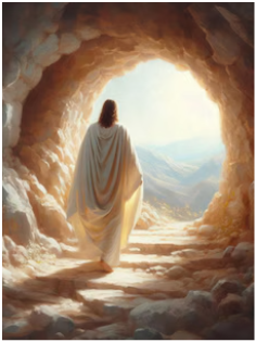 Jesus Canvas Wall Art Size 12x16 inch, 
He is Risen | Christ Resurrection | Easter Painting | Jesus