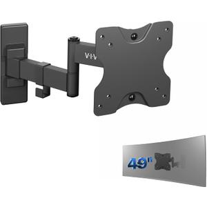 VIVO Full Motion Ultrawide Monitor Wall Mount, Fits Ultra-Wide Screens up to 49 inches and 44 lbs, Tilt and Swivel Arm, Black, MOUNT-VW01M (75x75mm to 100x100mm VESA)
