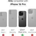 SURITCH for iPhone 16 Pro Case with Slide Camera Cover and Adjustable Kickstand, Compatible with MagSafe, Shockproof Bumper Case Slim Protective Cover for iPhone 16 Pro 6.3 Inch,Black