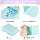Taiyin 12 Pcs Plastic Flat Storage Tray Classroom Paper Bins Containers School Office Letter Basket Art Book Organization File Holder(Pastel Color)