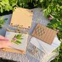 Happinit Pocket Flower Press, Small Flowers Press Kit, Micro Flower Pressing, Mini Plant Preservation Kit for Arts and Crafts Lovers (Gold)