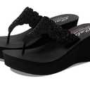 Skechers Women's Padma Flip-Flop Black 10