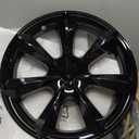 4 Pcs Wheel Covers Fit for Tesla Model Y hubcaps 19 inch Abs Bright Black Rim Protector Hubcaps Compatible with 2019 2020 2021 2022 2023 2024 Model Y Accessories