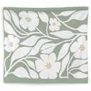 Abstract Boho Light Flowers Plant Tapestry Wall Hanging, Trendy Boho Green and White Botanical Wall Blanket Decor for Bedroom Living Room Girls Room Dorm Apartment, 50x60 Inch