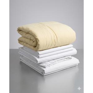 Duvet Cover Set King Size 7 Pieces Luxurious Soft Breathable 100% Egyptian Cotton Comforter Cover Set - 1 Duvet Cover 94"x 104", 2 Pillowcases 20"x 36"