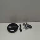 CD Player Portable with Speakers - Rechargeable Personal CD Player for Car and Home, Small Fabric Music Player with Backlit Display, Anti-Skip, AUX/USB Port - Ideal for Audiobooks & Gifts (Black)