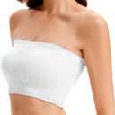 Wireless Strapless Bra (XX-Large, White)