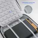 External Hard Drive Case (5" Interior) Shockproof, Water-Resistant and Lightweight Tech Organizer Travel Case for Hard Drive and Computer Accessories with Mesh Pocket & Lanyard