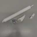 Door Closer Storm Door Handle Replacement, Adjustable Closing Buffer Speed, 2 Pcs White Screen Door Handle for Magnetic Closure, Lock, Handle and Hinge Adjustment Tool for Home (White)