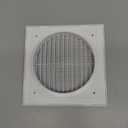 Vent Systems 6" Duct - 8" x 8" Outside Inch Air Vent Cover - Bathroom Exhaust Vents Pipe - White Louvered Outdoor Dryer Vent Cover - White 150 mm 200 x 200 mm (6" - White)