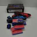 POKONBOY 2 Pack Blaster Toy Guns for Boys Fit for Nerf Guns Darts, 6-Dart Rotating Barrel Foam Bullets Hand Gun Toys with 80 Refill Darts and 2 Wristbands Gifts for 6 7 8 9 10 Years Kids Christmas (Blue & Red)