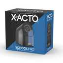 X-ACTO Pencil Sharpener, SchoolPro Electric Pencil Sharpener, Heavy Duty Sharpener for School, Classroom and Teacher Supplies, Perfect for Addition to Homeschooling Supplies, Black, 1 Count