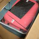 Quiln02 Leather Seat Cover 5 Seat Full, Universal Suitable for Most Cars, SUVs, Pickup Trucks, Airbag Compatible Car Seat Cushion Covers (Black&Rose)