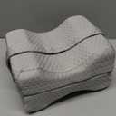 Knee Pillow for Side Sleepers,Cooling Leg Pillow for Sciatica, Knees,Back,Joints Between Legs,HIPS Pain Relief When Side Sleeping,Spine Aligning Support for Surgery Recovery, Pregnancy (Arctic Gray)