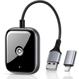 Wireless CarPlay Adapter for Apple CarPlay, Convert Wired to Wireless CarPlay Dongle, Fast Auto Connect, Ultra Mini CarPlay Adapter for iPhone, Fit for Cars with Built-in Wired CarPlay