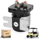 10L0L Heavy Duty 48V 4-Terminal Solenoid for Club Car, EZGO, Yamaha Golf Carts - Compatible with Club Car 101883601, EZGO 73231G01, Yamaha JR1-H1950-00 - 586 Series