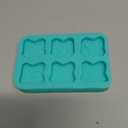 Bread toast miniature cookie pastry Bread toast Mold 6 cavity mold wax melts mold Soap mold Candle making mold