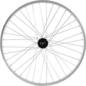 Hiland 26" x 1.75" Alloy Rear Bike Rim for 1.75 to 2.215 Inch Wide Tire, Disc Brake Compatible, Rear MTB Wheel with 7 Speed Freewheel, Bolt On Axle, Bicycle Accessories for Adult Bikes, Silver