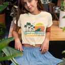 Gulf of Mexico T Shirt for Women Stay Salty and Resistance Shirts Summer Graphic Tee Tops Apricot (S)