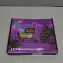 32.8Ft Neon Rope Lights,Flexible Led Rope Lights Control with App/Remote,Multiple Modes RopeLights,IP65 Outdoor RGB Led Neon Lights NonWater Resistant,Music Sync Gaming Led NeonLight Strip