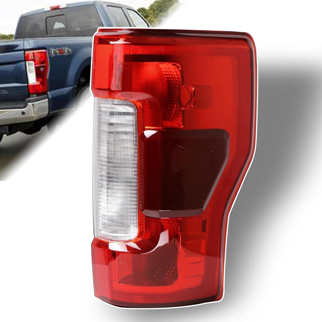 Lochnchn Halogen Tail Light W/Blind Spot Compatible with Ford F250 F350 Super Duty 2017 2018 2019 NON-LED Model Right Passenger Side Rear Taillight Assembly Replace KC3Z13404C (Module NOT Included)