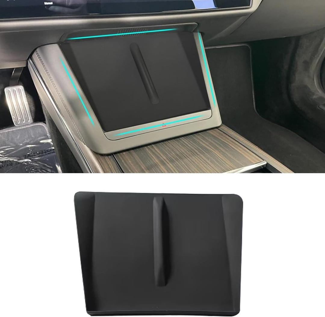 Yumzeco Compatible with 2021-2025 Tesla Model S Model X Wireless Charging Mat Silicone Mat,Center Console Charger Pad Fit for 2021 2022 2023 2024 2025 Tesla S X Accessories
