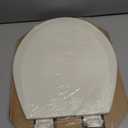 Bemis 500EC Durable Wood Toilet Seat with Easy Clean Hinges, Made in USA, Round, Biscuit