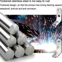 8PCS L Corner Bracket 40MM x 40MM Angle Bracket Double Holes Brackets for Wood with 32 Screws Metal Corner Brace