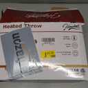 Homemate Heated Blanket Electric Throw - 50"x60" Heating Blanket Throw 1/2/4/6/8 Hours Auto-Off 10 Heat Levels Over-Heat Protection Soft Flannel Sherpa ETL Certification (Beige (Striped))