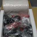 Seealle Farmhouse Table Lamps Set of 2 - Rustic Lamp for Bedroom Living Room, 22" Boho Bedside Lamps for Night Stands End Table Office Desk Lamp Nightstand with Linen Shades(Matte Black)